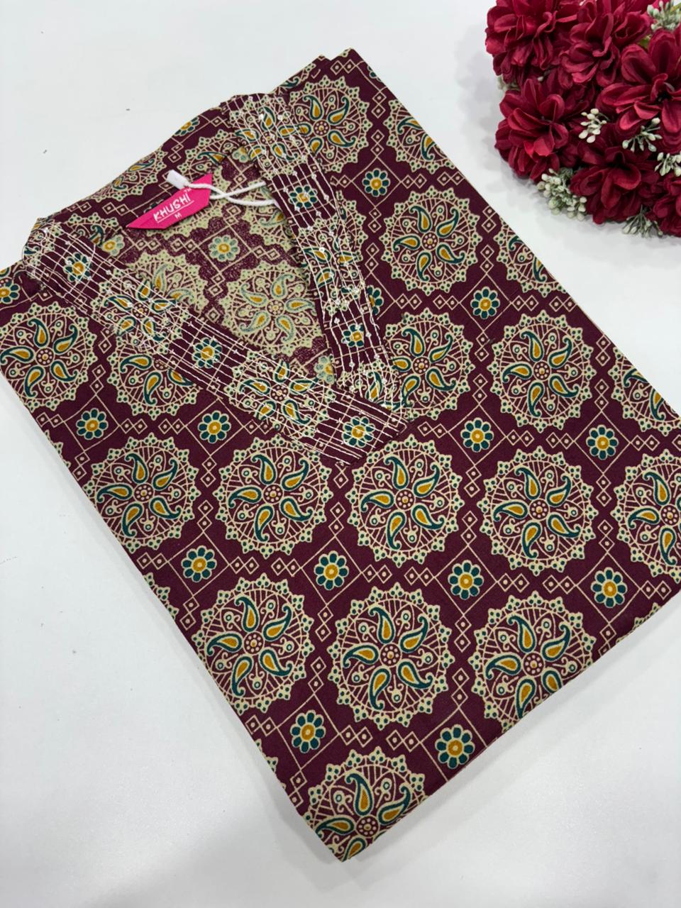 SS9138 Office Wear Cotton Kurti