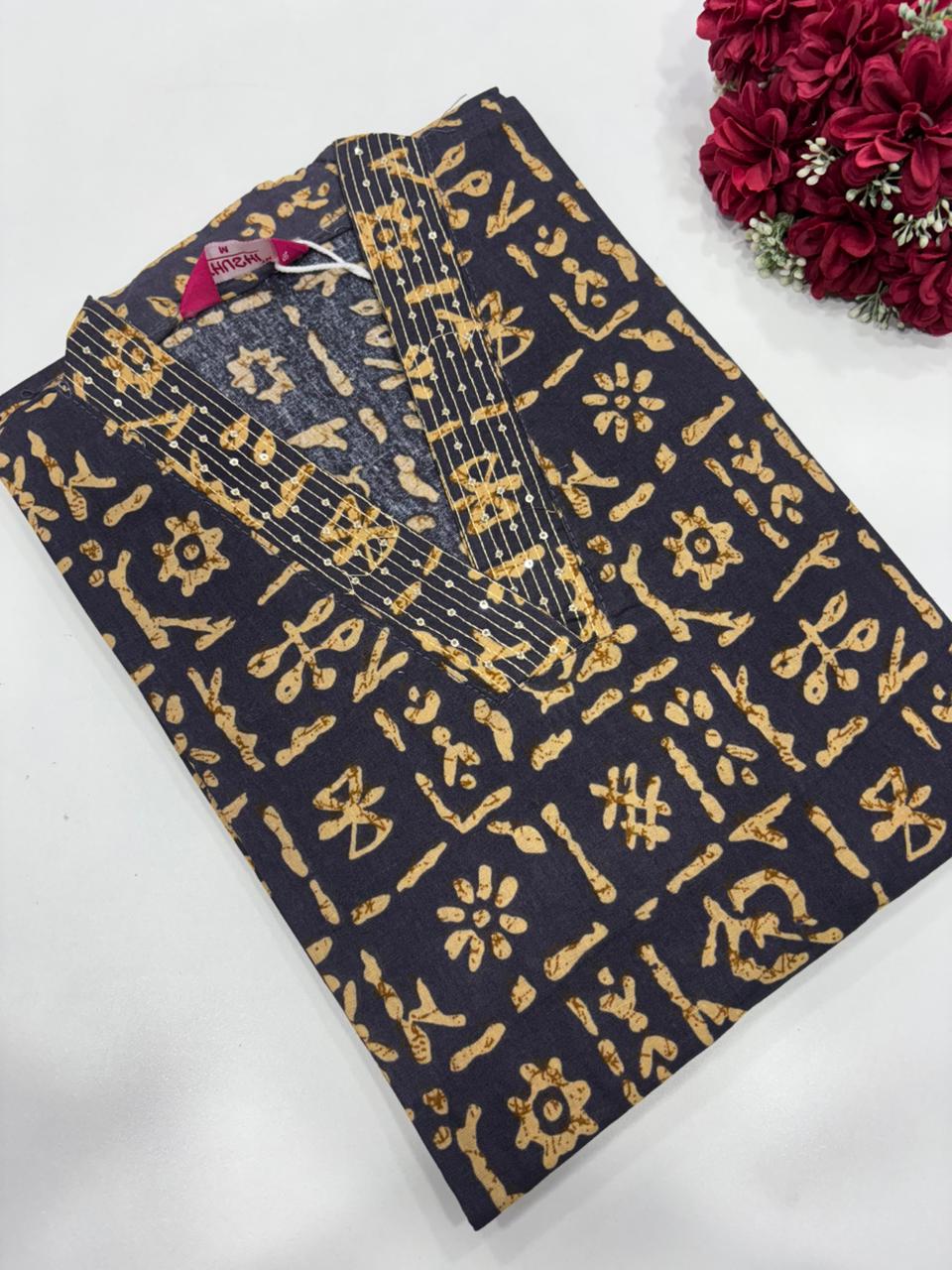 SS9143 Office Wear Cotton Kurti