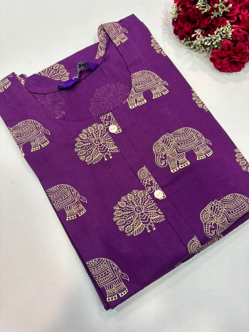 SS9185 Regular Wear Cotton Kurti