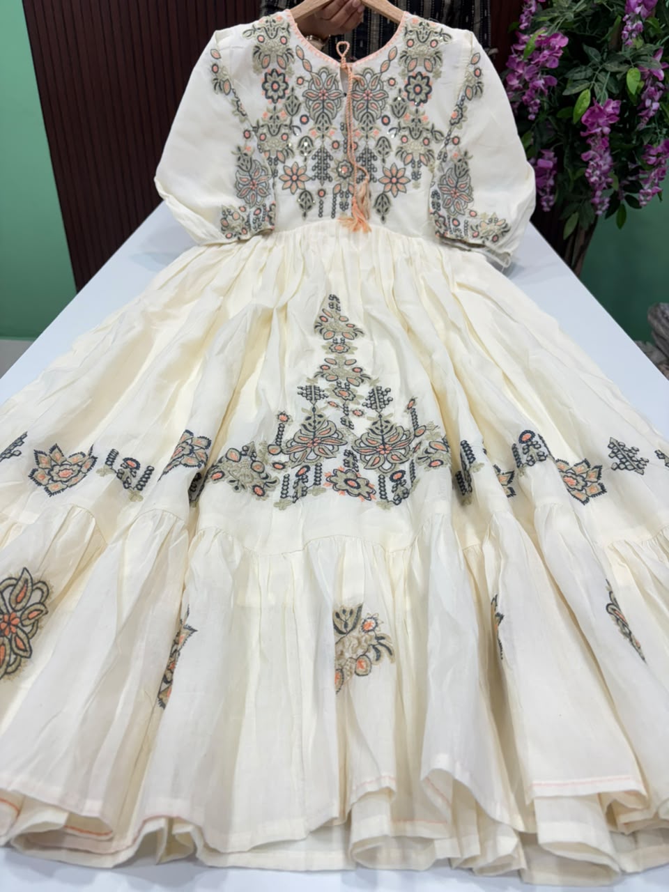 SS9153 Mul Cotton Embroidered Maxi