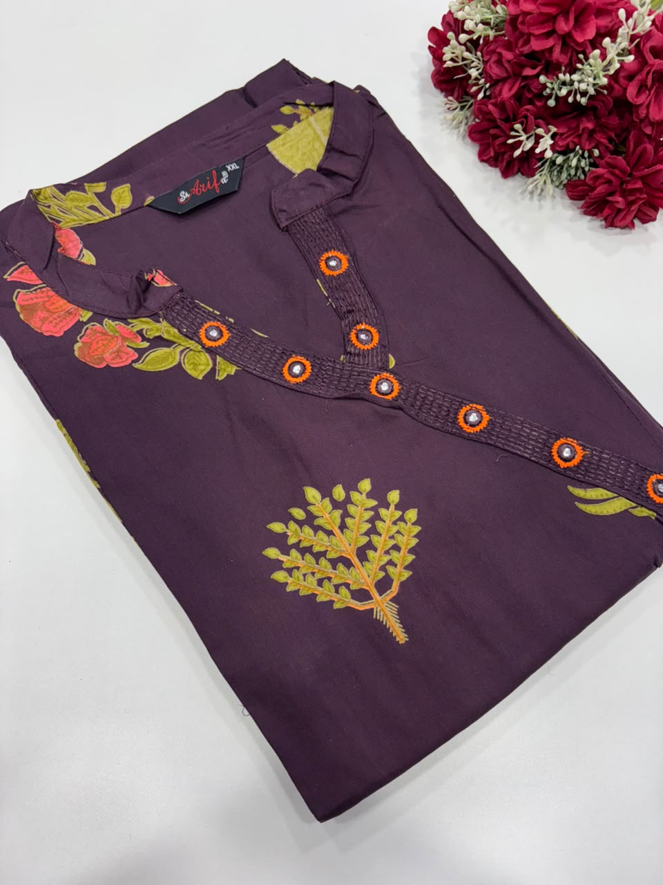 SS9211  Elegant Office Wear Rayon Kurti