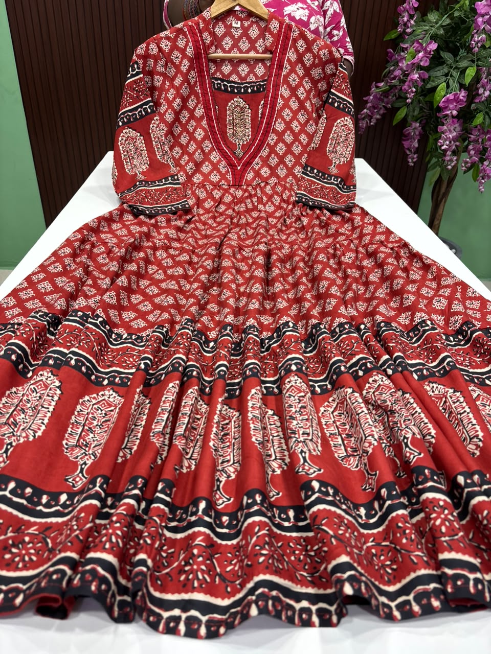 SS9268 Kalamkari Style Full Length Anarkali