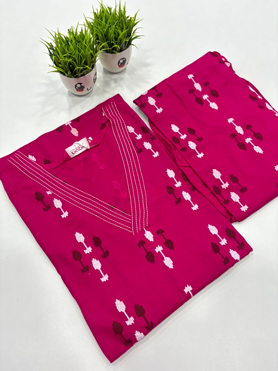 SS9302 Trendy V Neck Co-ord Set