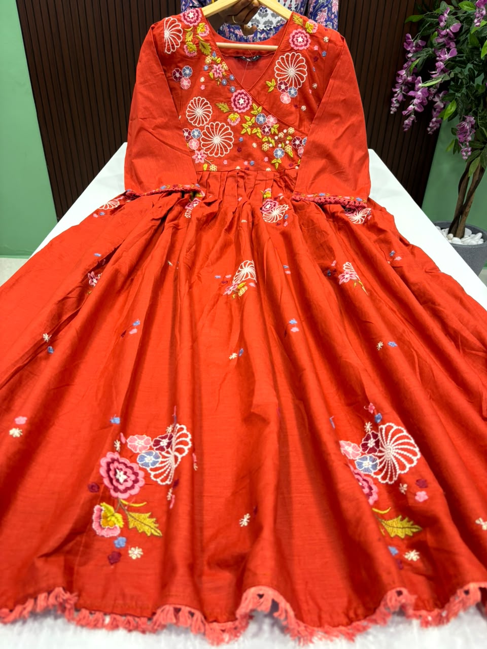 SS9330 Elegant Embroidered Cotton Maxi