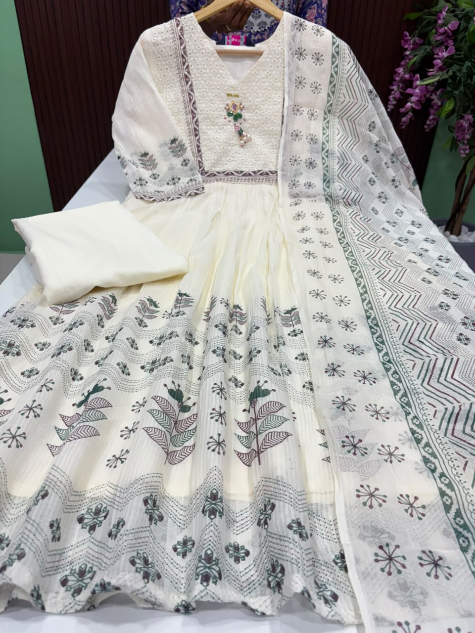 SS9388 Premium Cotton Anarkali Suit
