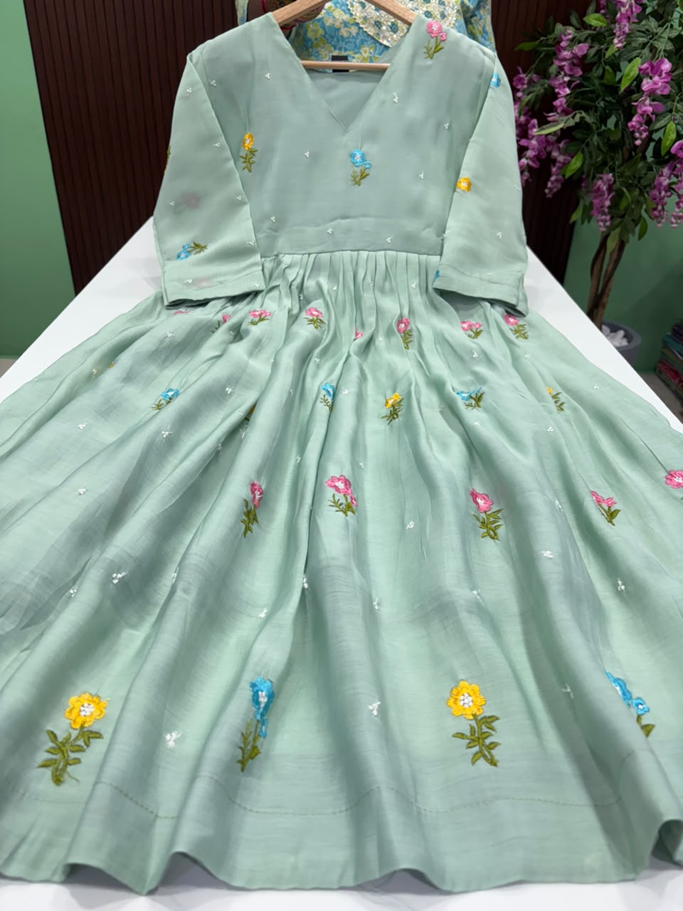 SS9436 Premium Mul Chanderi Maxi