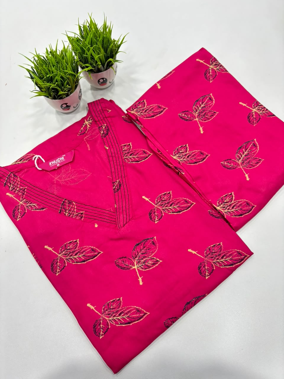 SS9505 Trendy V Neck Co-ord Set