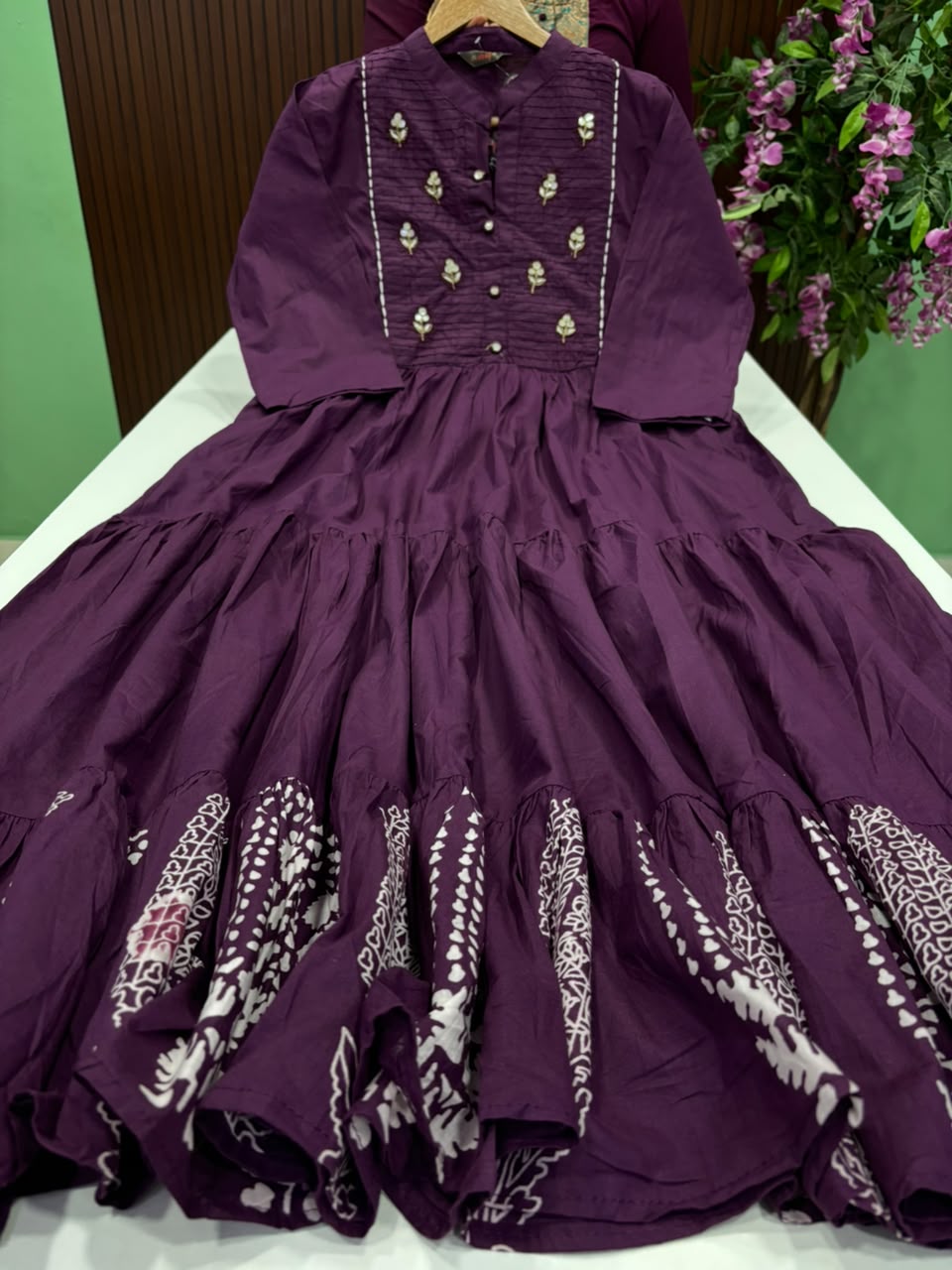 SS9515 Cotton Three Tiered Maxi