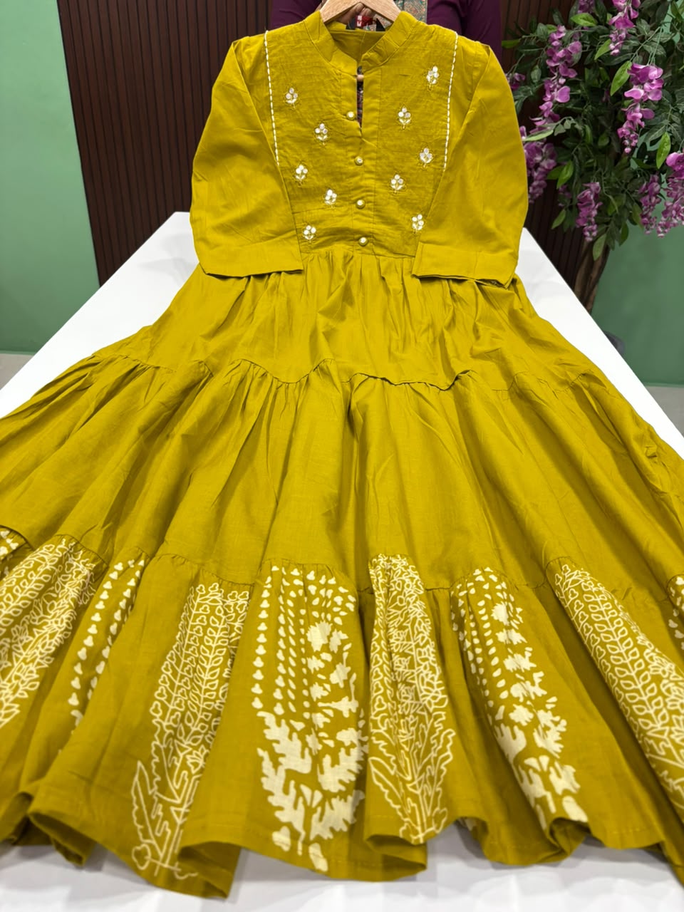 SS9516 Cotton Three Tiered Maxi