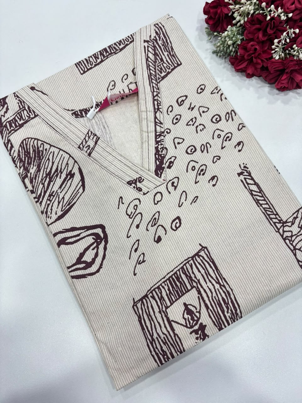 SS9528 Office Wear Cotton Kurti