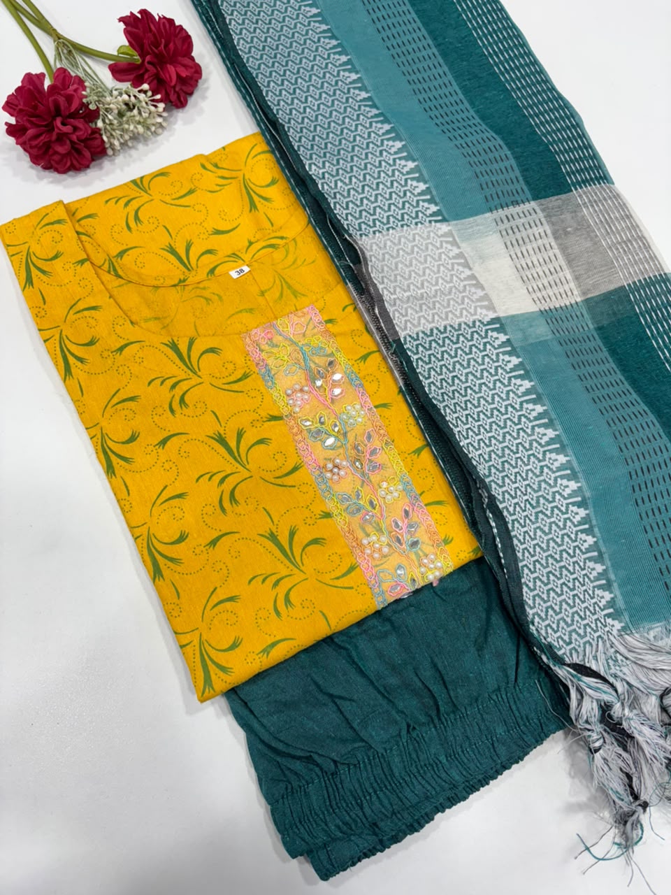 SS9566 Handloom Cotton Salwar Set