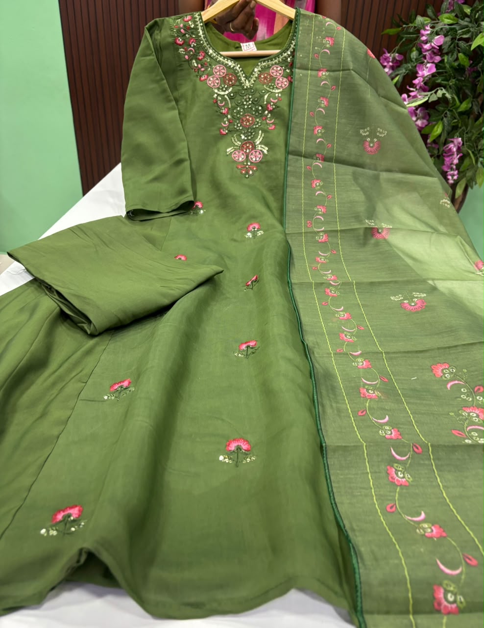 SS9583 Roman Silk A line Anarkali Suit