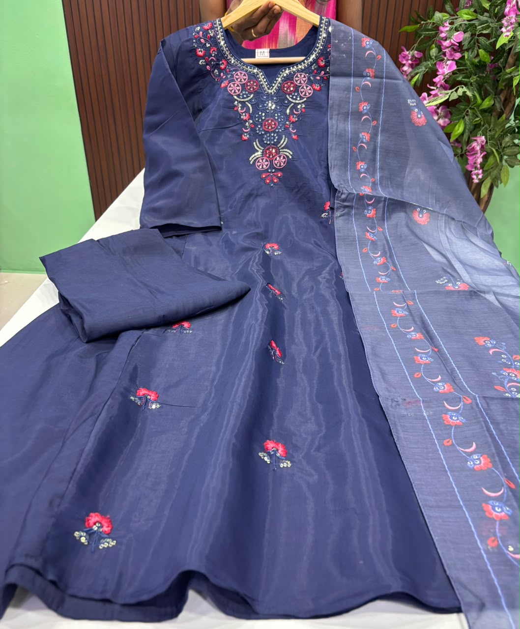 SS9588 Roman Silk A line Anarkali Suit
