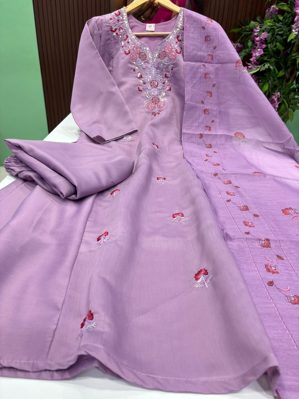 SS9585 Roman Silk A line Anarkali Suit