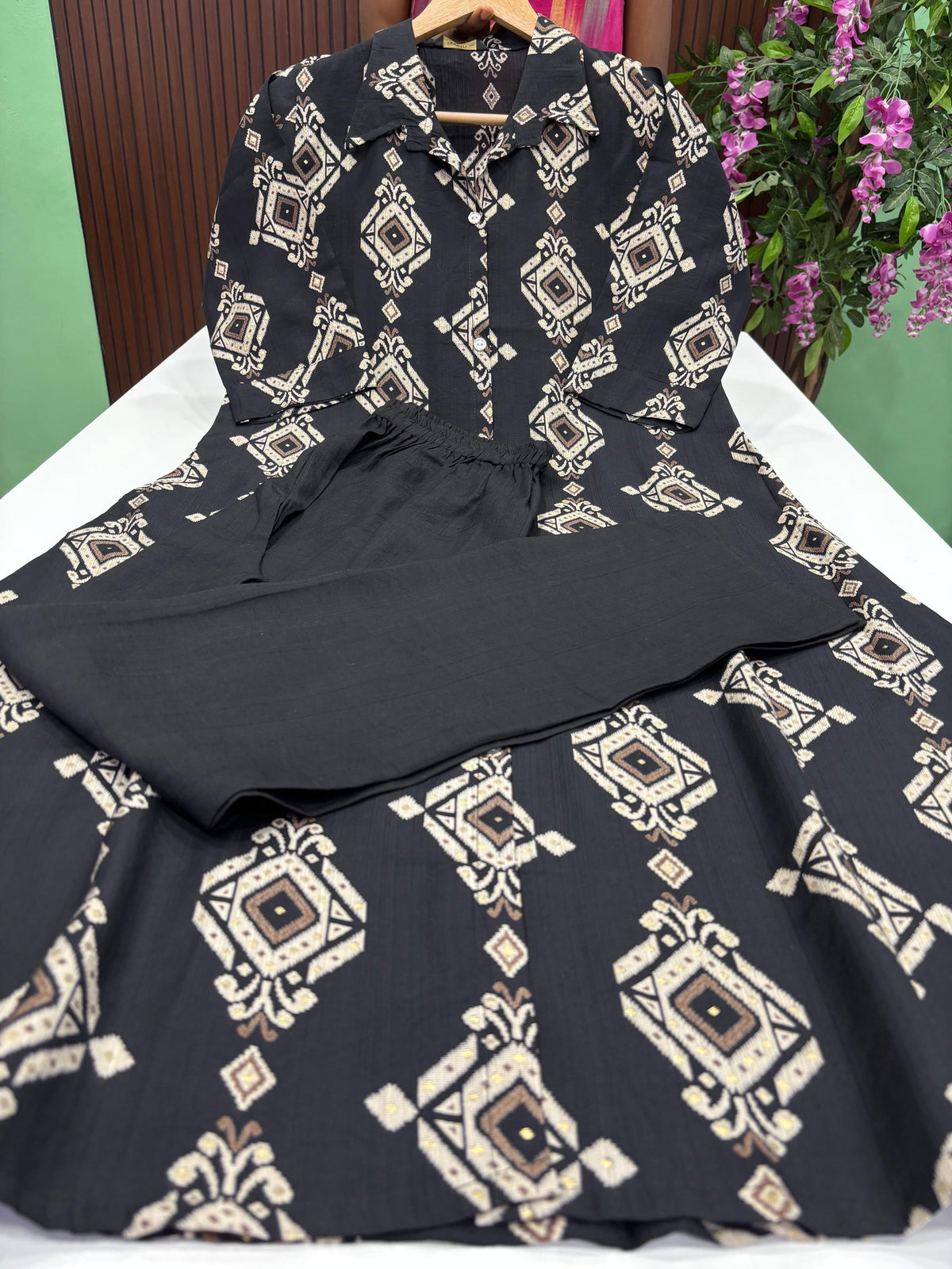 SS9605 Shirt Collar Vatican Co-ord Set