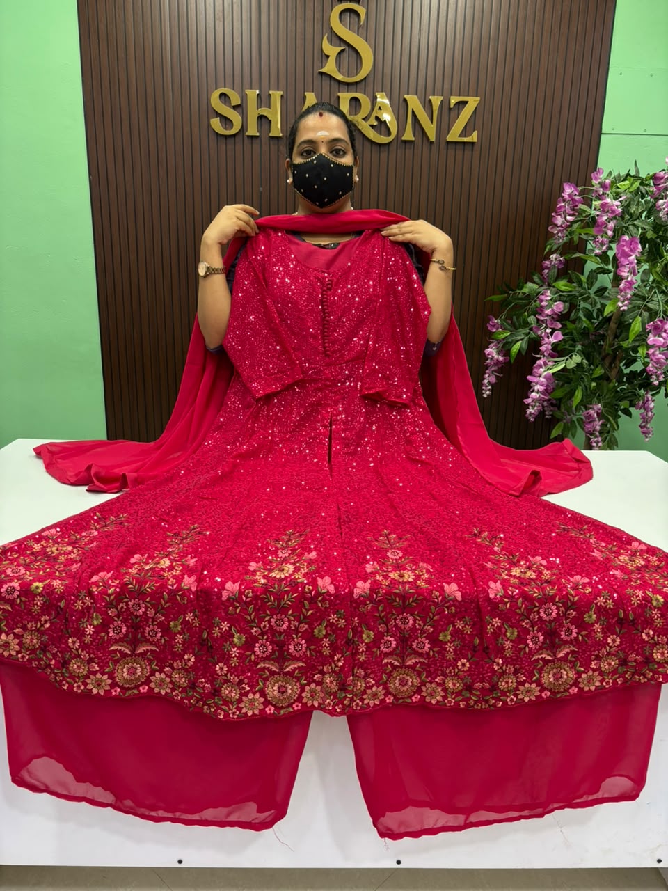 SS9641 Premium Georgette Sharara Suit