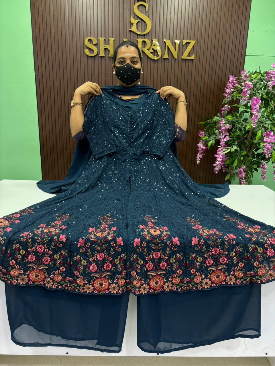 SS9640 Premium Georgette Sharara Suit