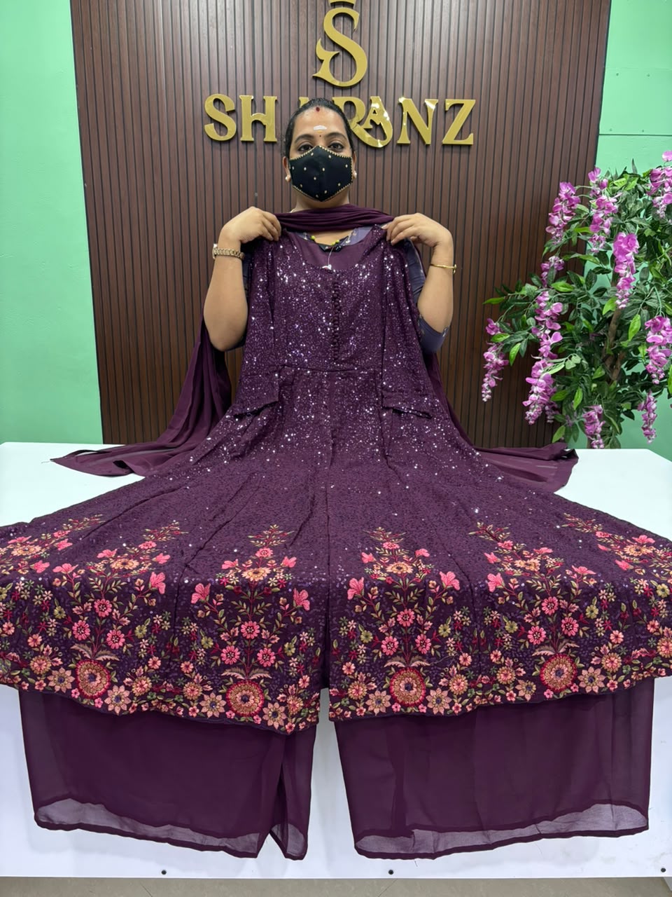 SS9642 Premium Georgette Sharara Suit