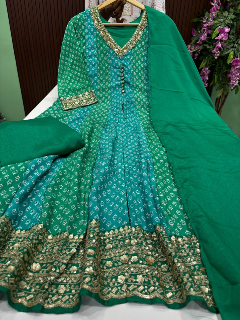 SS9662 Premium Chinon Anarkali Suit