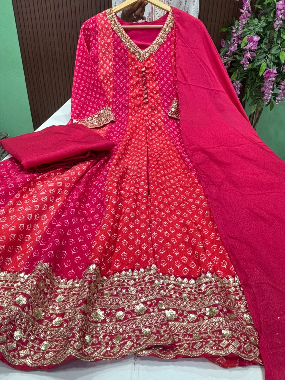 SS9661 Premium Chinon Anarkali Suit