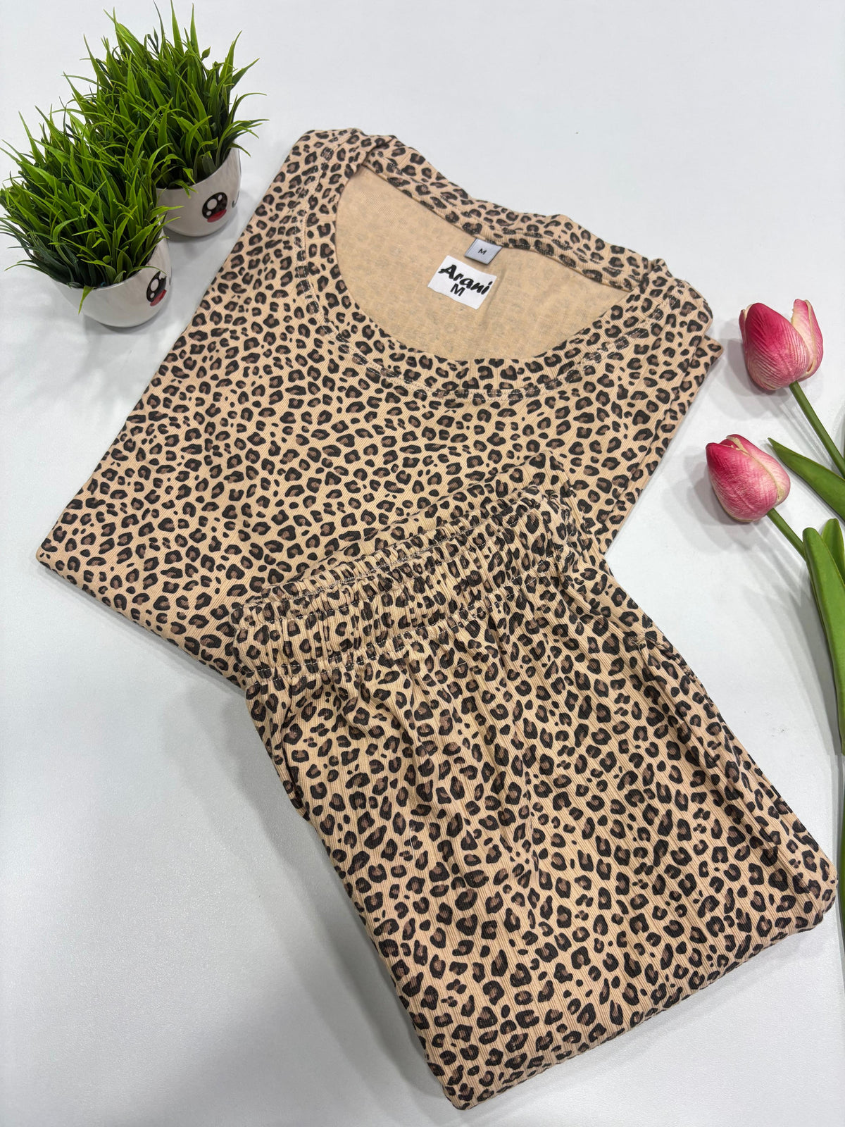 SS9666 Women’s knitted cotton Night Suit