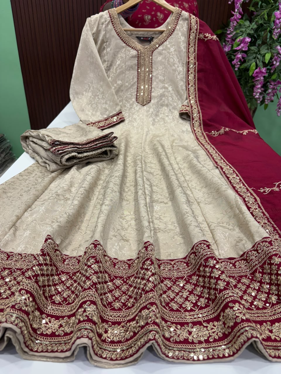 SS9715 Premium Chinon Anarkali Suit