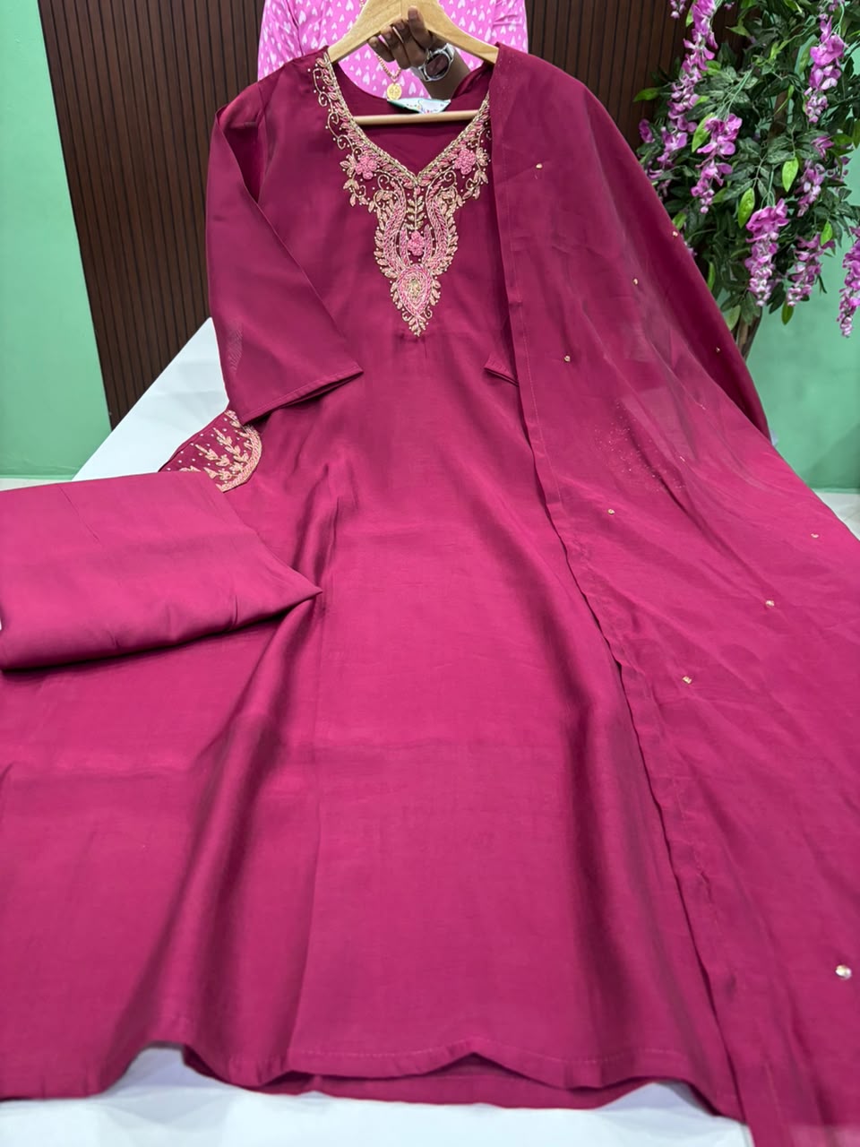 SS9773 Premium Mul Chanderi Anarkali Suit