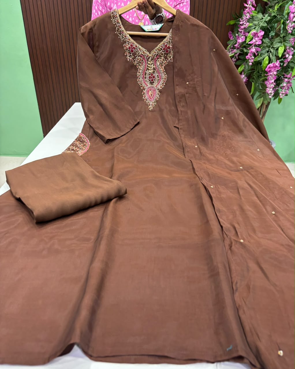 SS9774 Premium Mul Chanderi Anarkali Suit