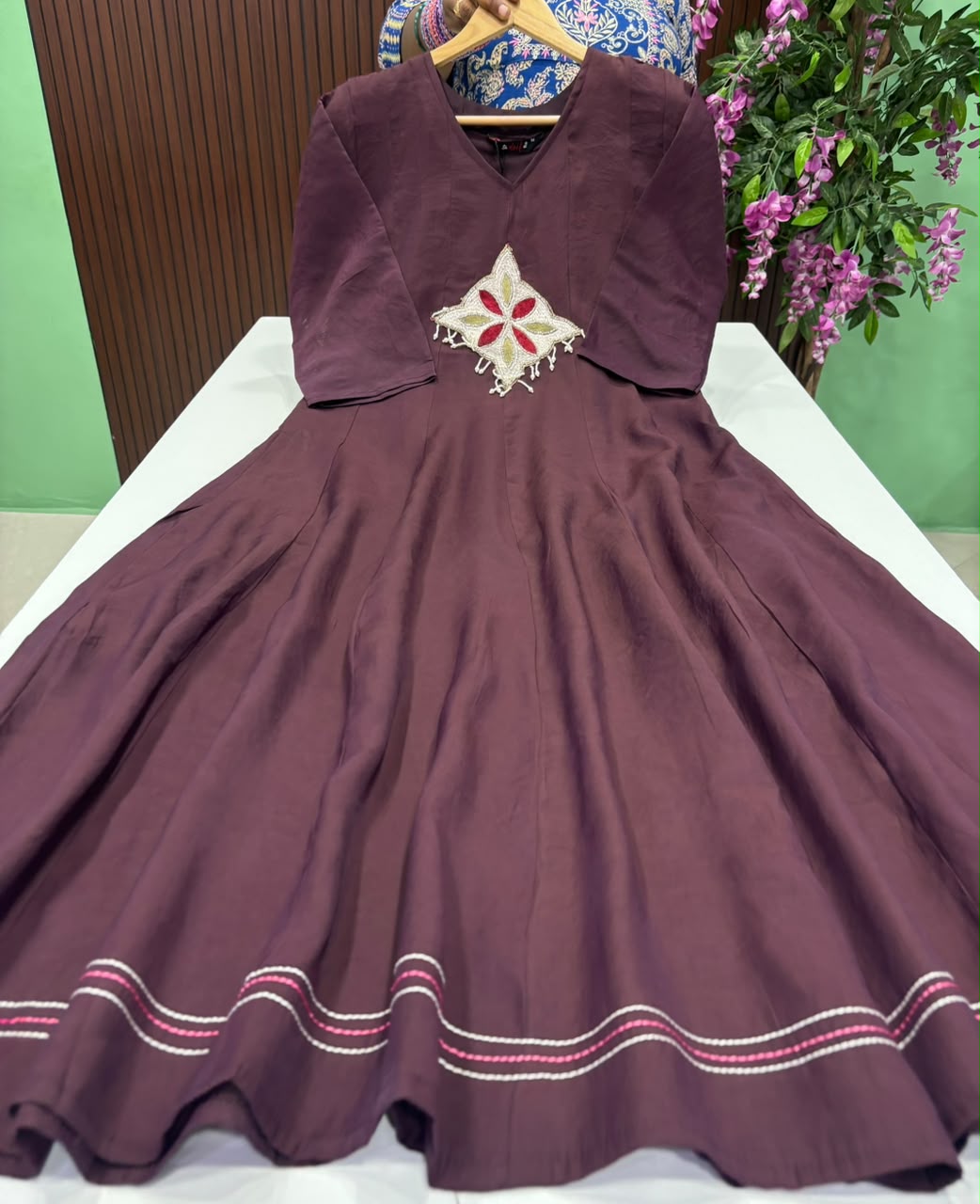 SS9818 Elegant Mul Chanderi Anarkali