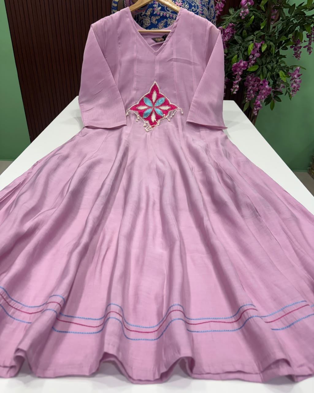 SS9819 Elegant Mul Chanderi Anarkali