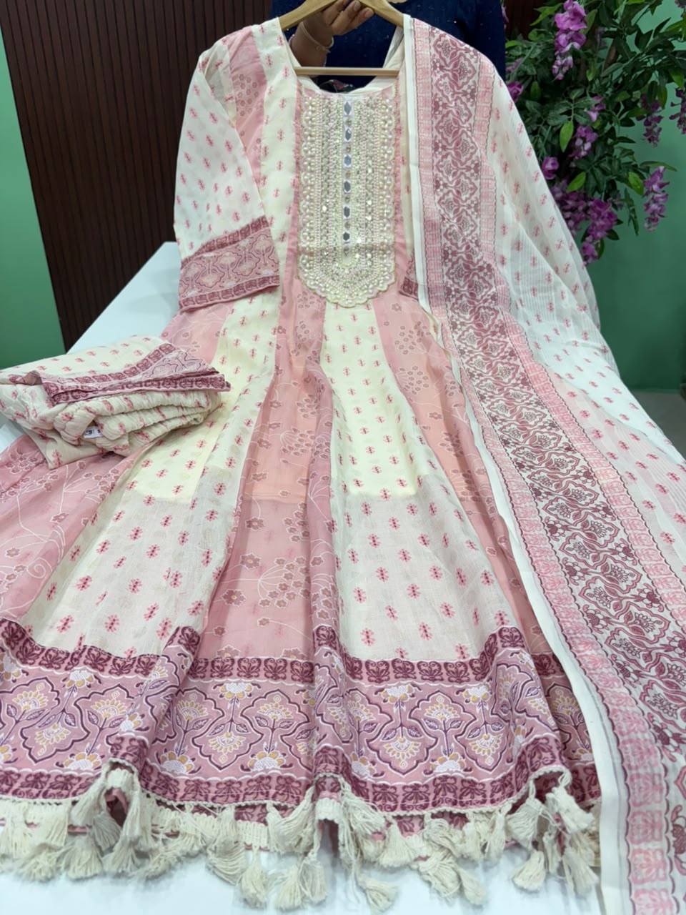 SS9927 Premium Cotton Anarkali Suit