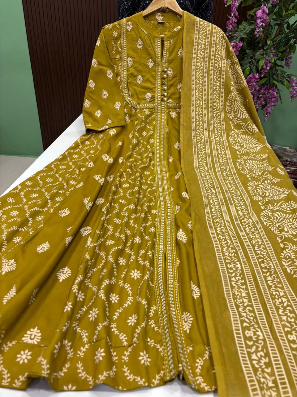 SS10014 Full Length Anarkali with Dupatta Set