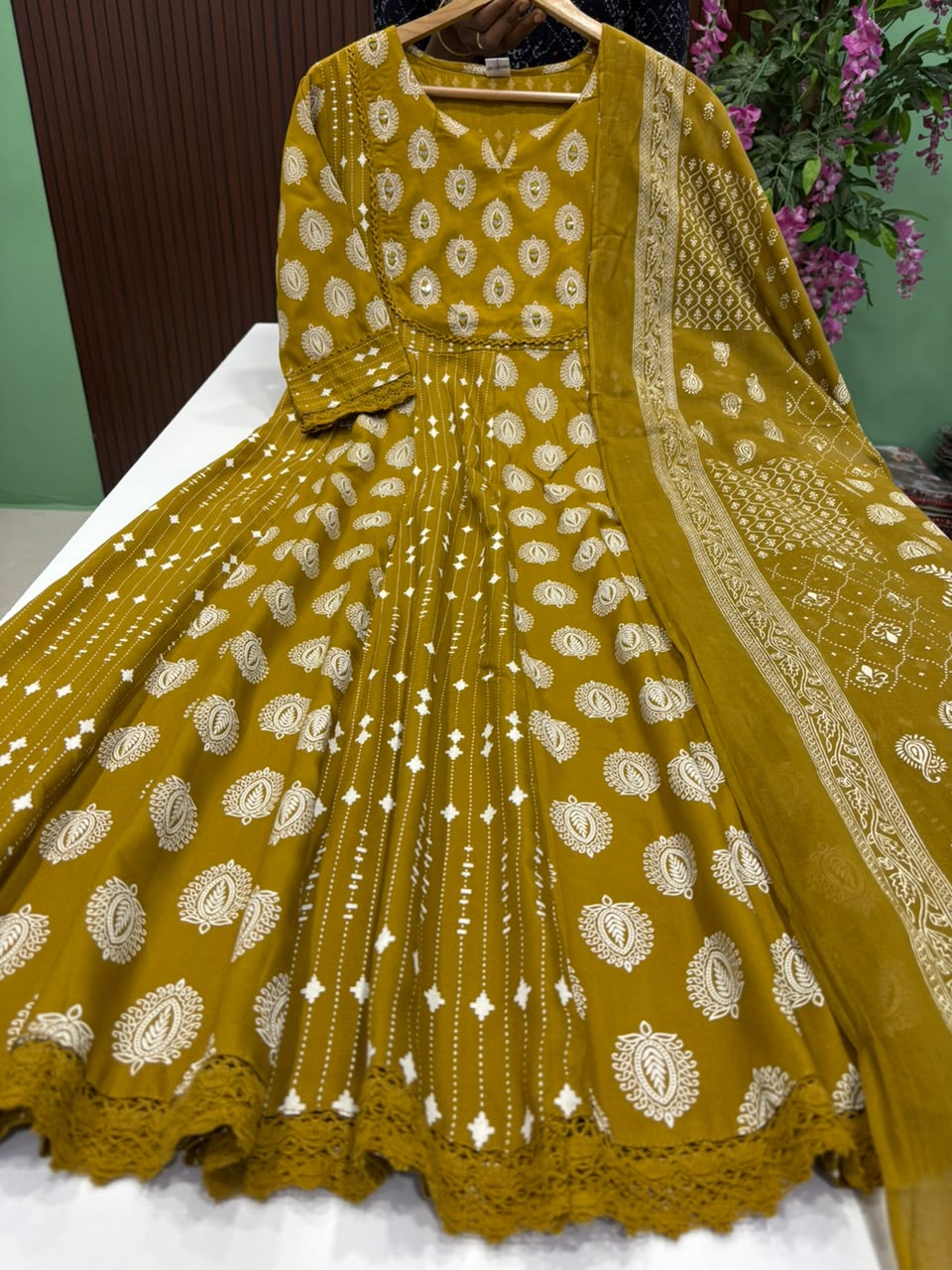 SS10020 Full Length Anarkali with Dupatta Set