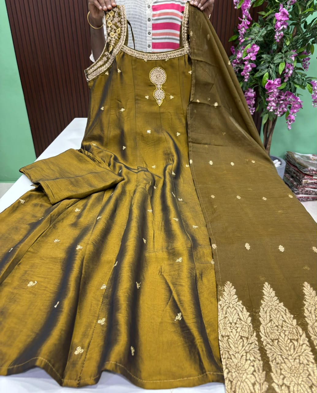 SS10060 Premium Rangila Silk Anarkali Suit