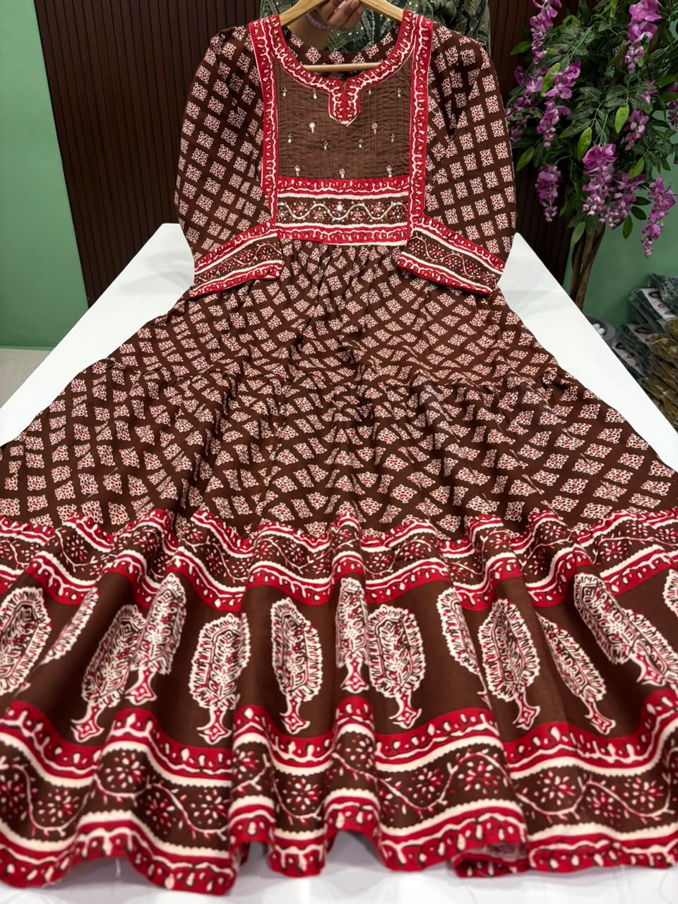SS10081 Kalamkari printed Style Anarkali