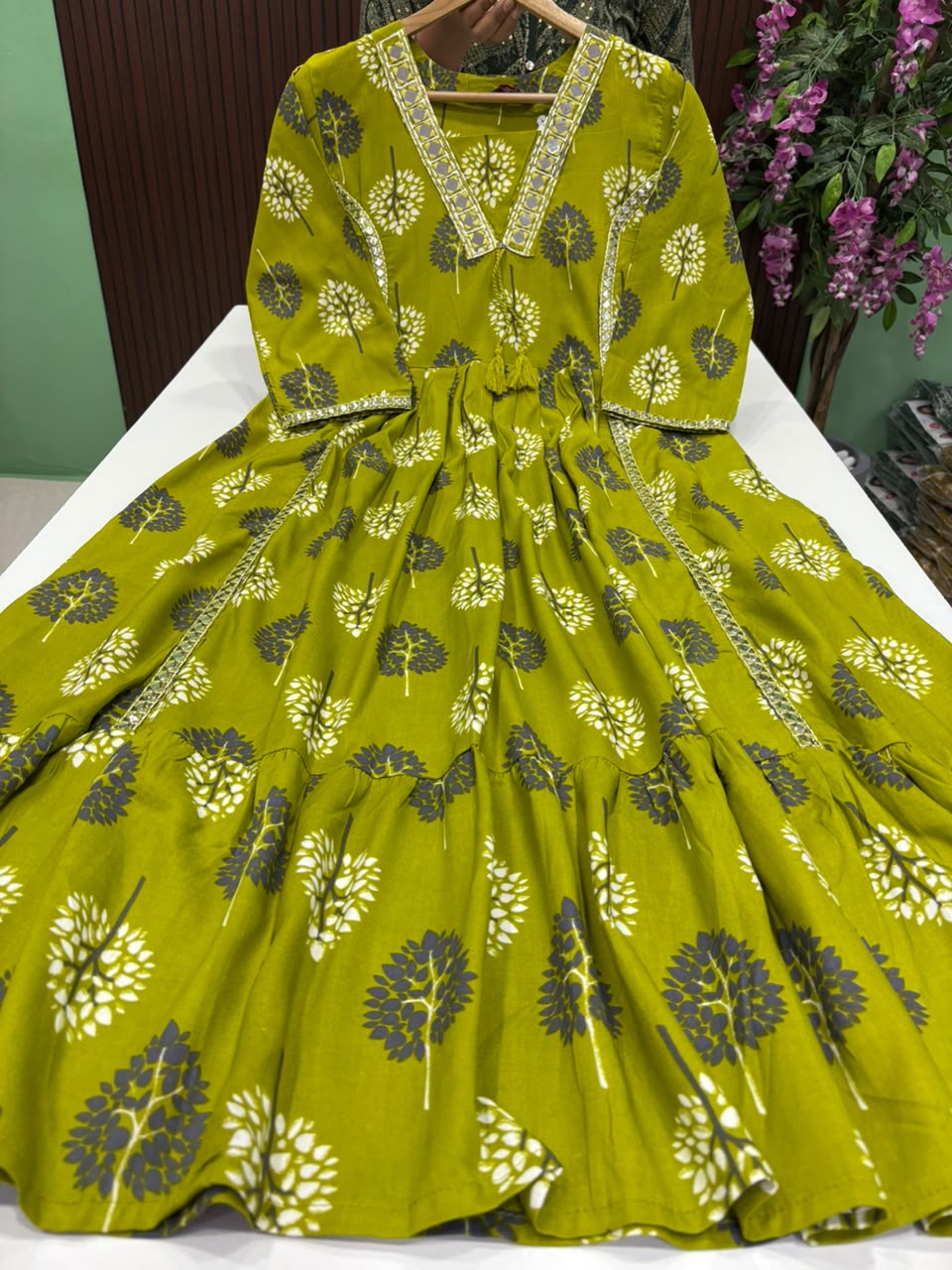 SS10083 Elegant 2 tier rayon Anarkali