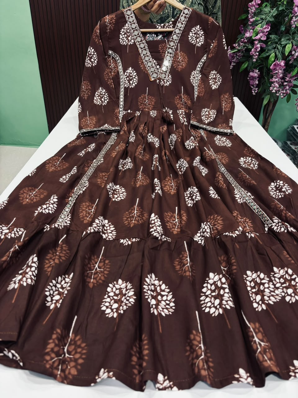 SS10085 Elegant 2 tier rayon Anarkali