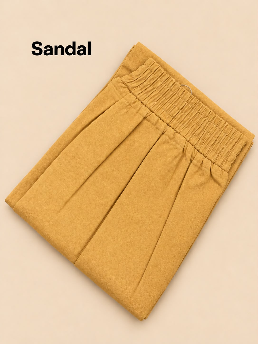 SS10170 Straight Fit Stretchable Pant - SANDAL