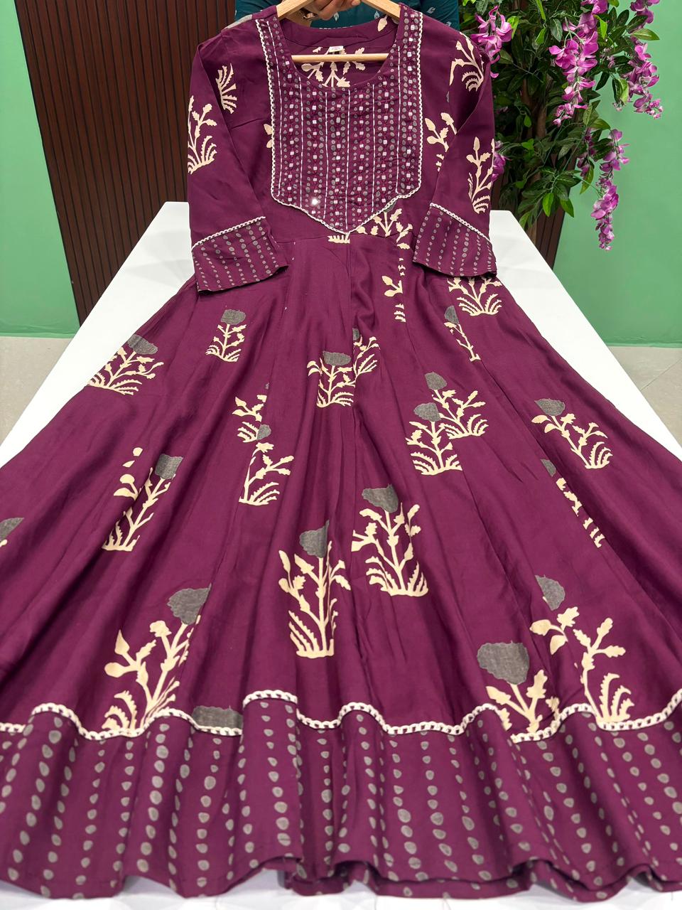 SS6354 Full Length Flared Anarkali