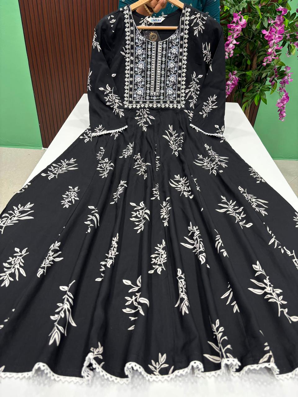SS6349 Full Length Flared Anarkali