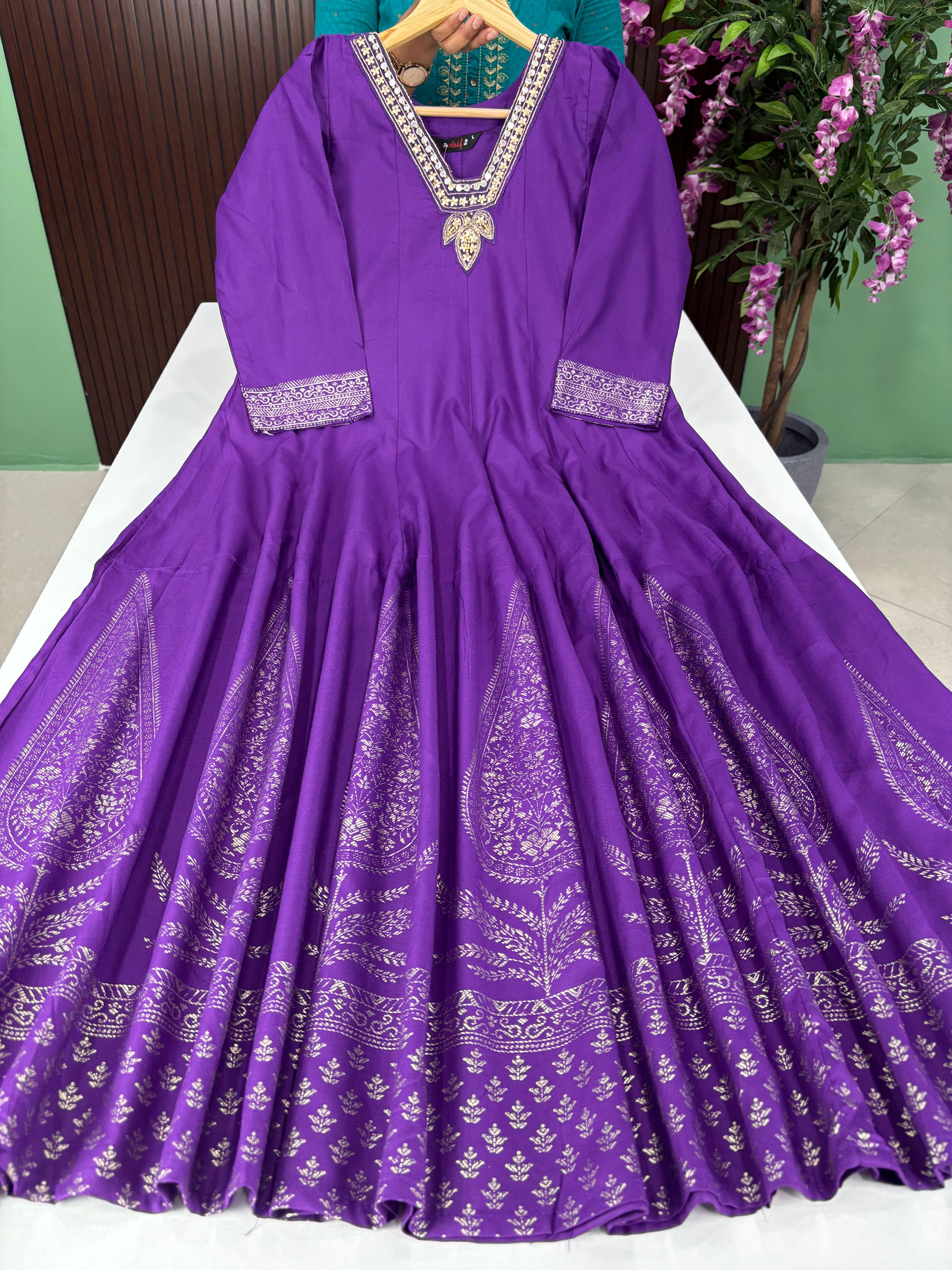 SS6646 Full Length Flared Anarkali