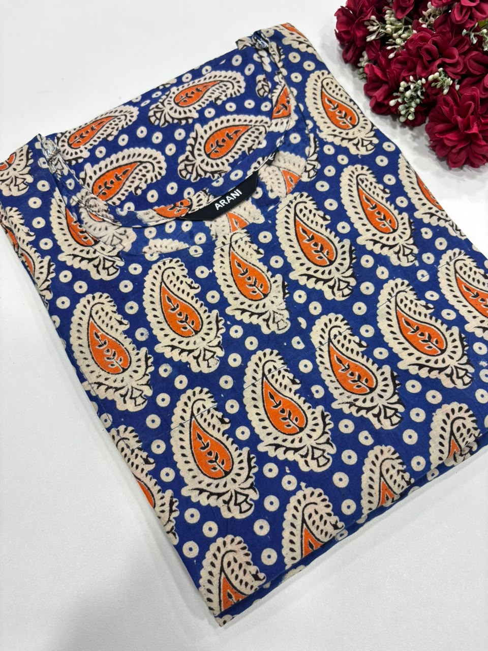 SS6742 Kalamkari Printed Cotton Kurti