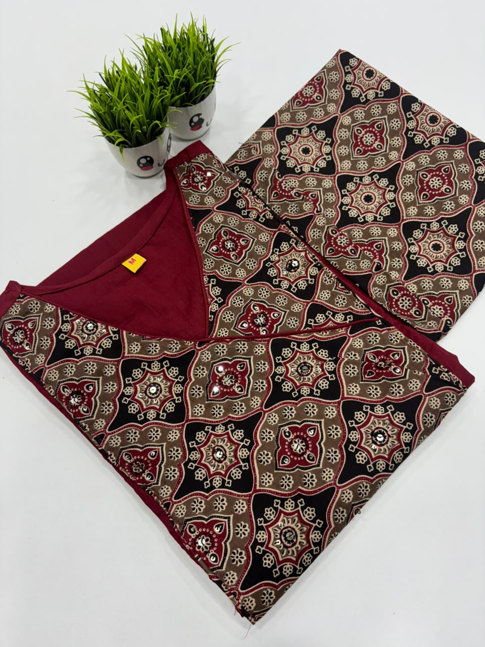SS6770 Ajrakh Printed Cotton Co-ord Set