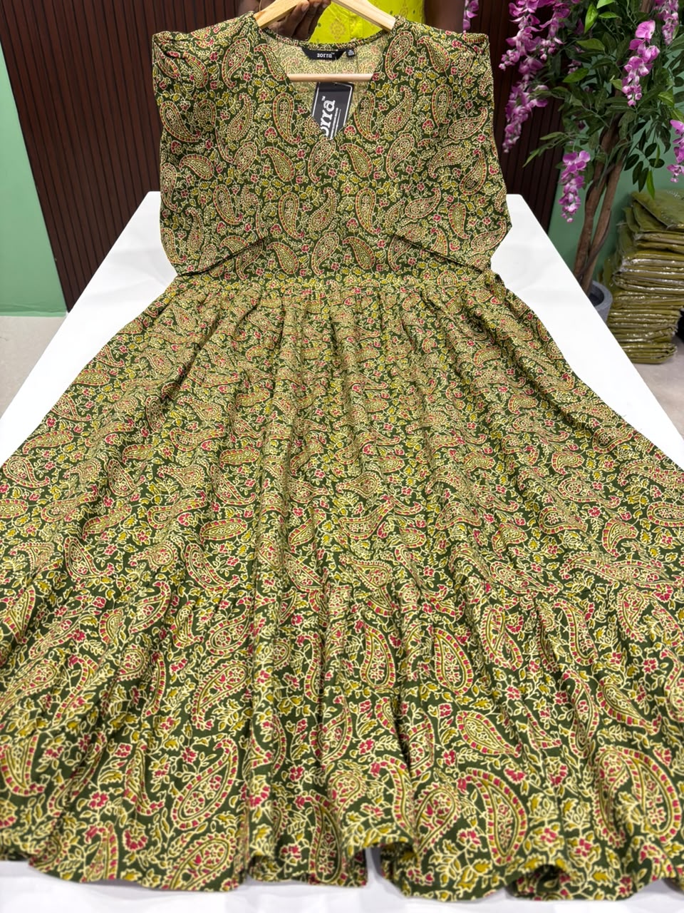 SS6844 Cotton 2 tiered Frock