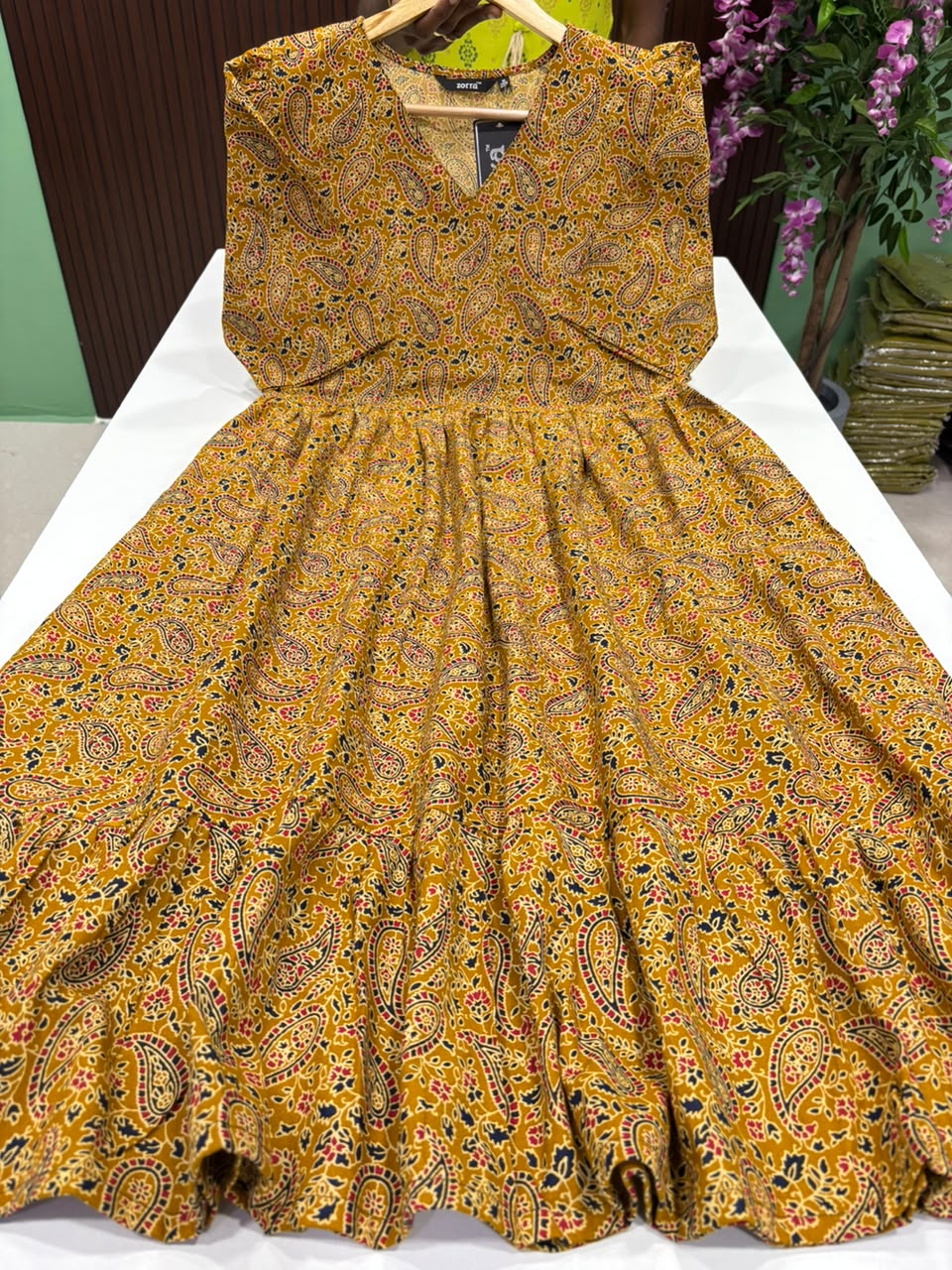 SS6841 Cotton 2 tiered Frock