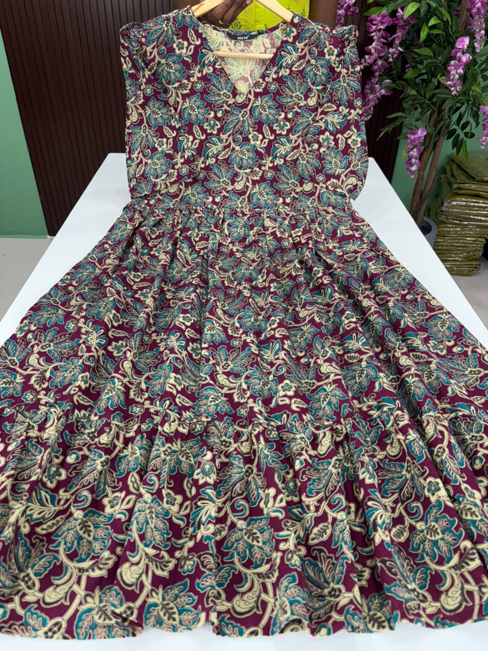 SS6850 Cotton 2 tiered Frock