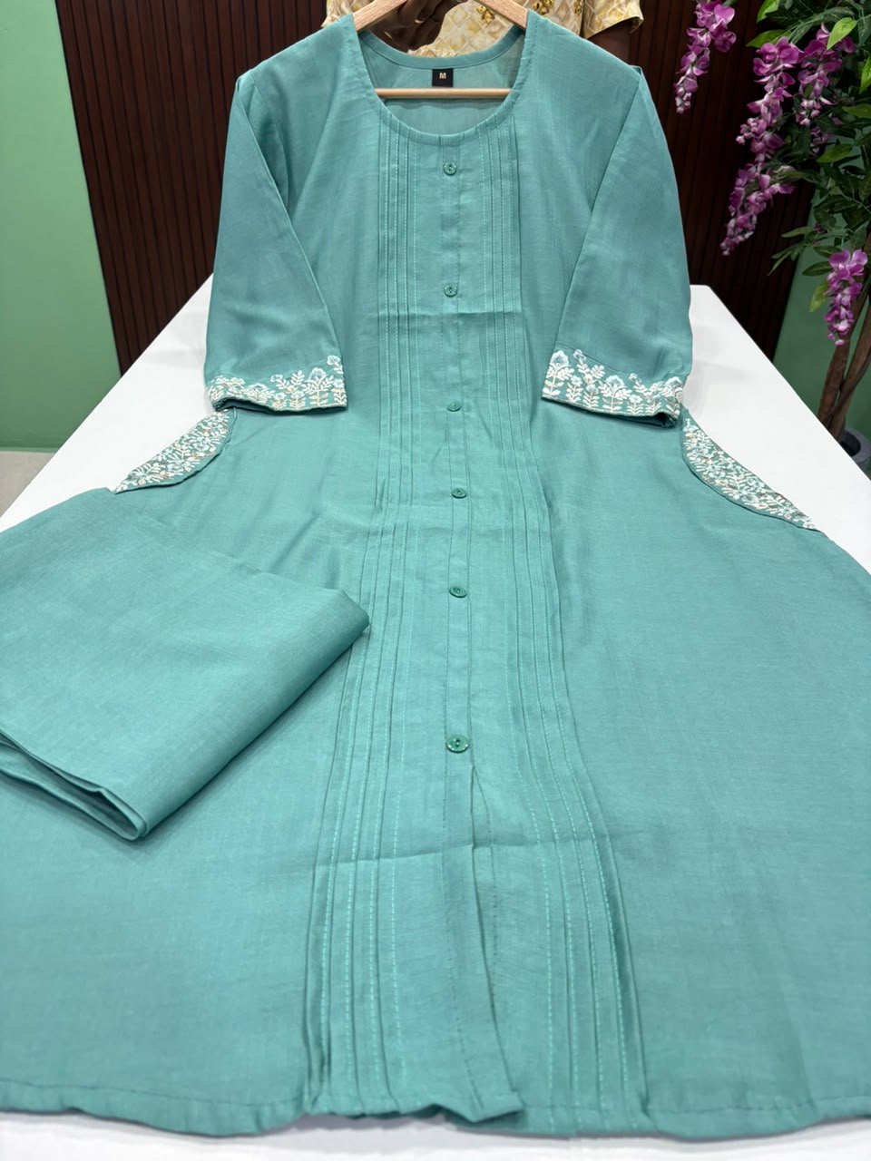 SS6931 Trendy Vatican Co-ord Set -POWDER BLUE