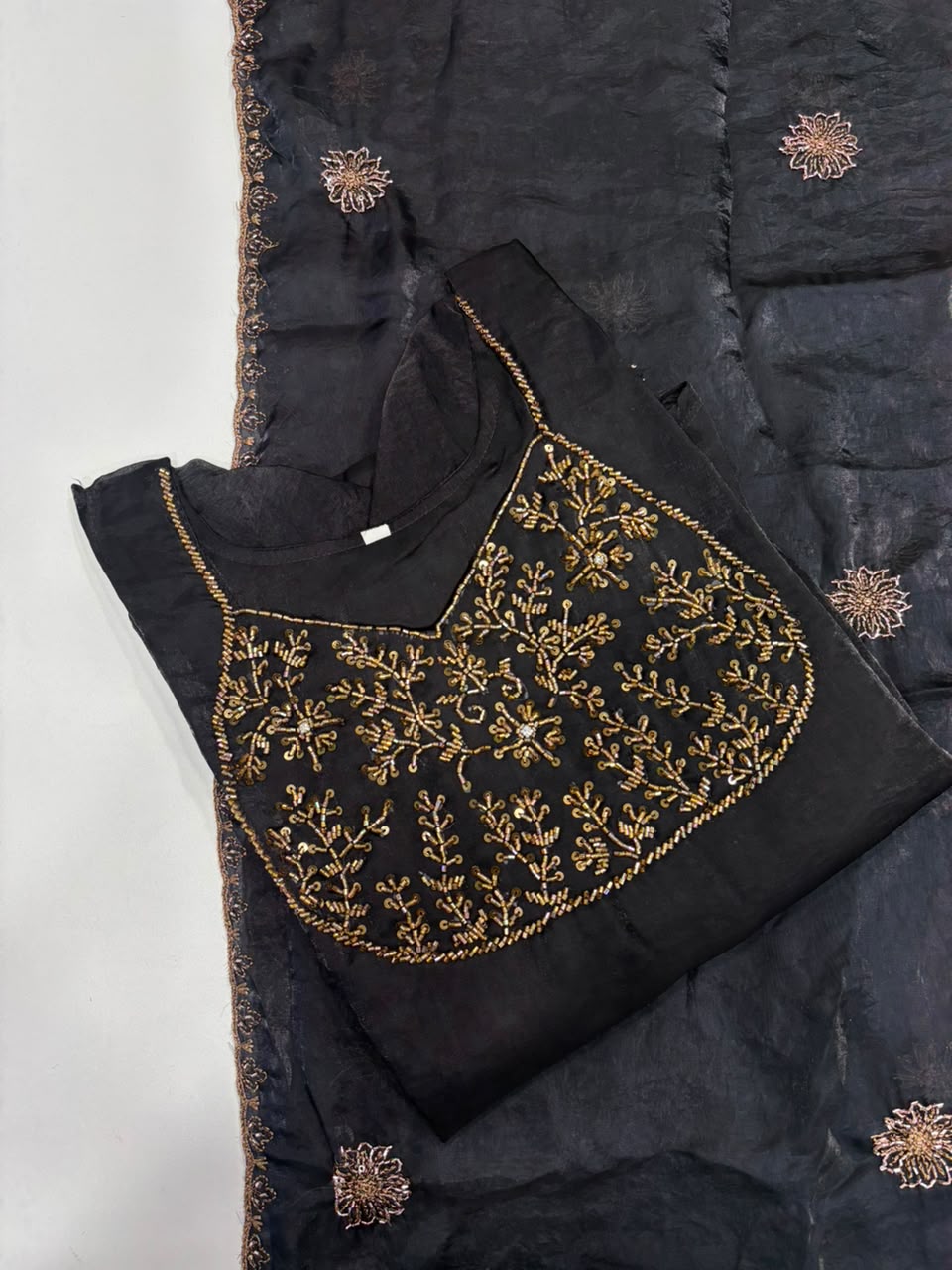 SS6939 Fendy Silk A line Anarkali Dupatta