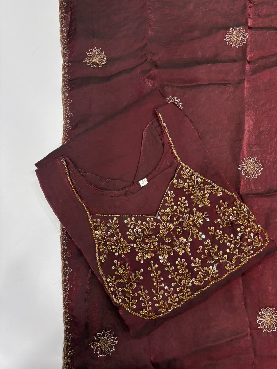 SS6935 Fendy Silk A line Anarkali Dupatta