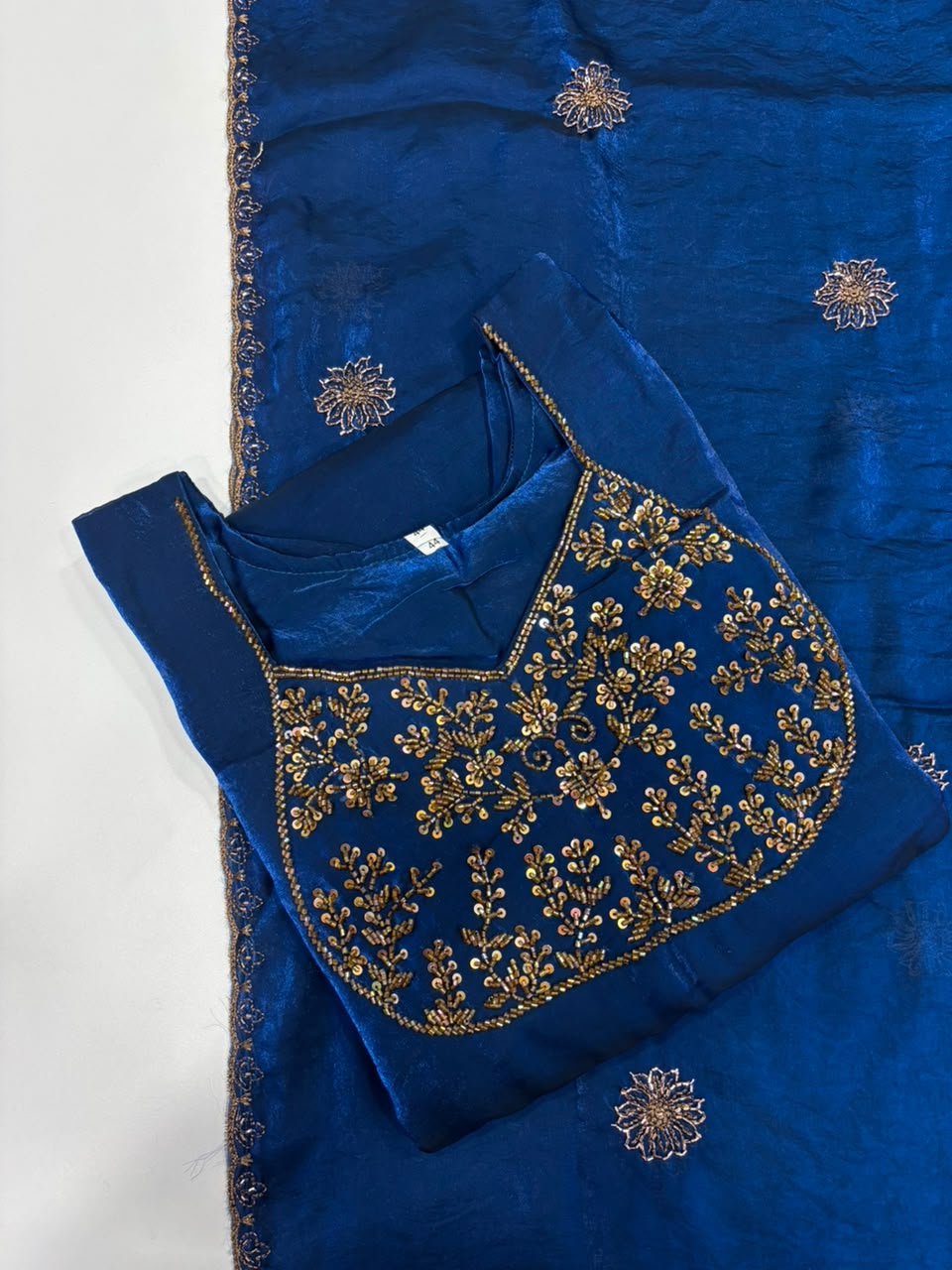SS6938 Fendy Silk A line Anarkali Dupatta